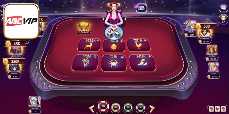 Quan sát hành động từ người chơi khác khi chơi bầu cua